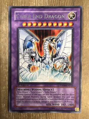 1X LP Cyber End Dragon - DP04-EN012 - Rare 1st Edition-image