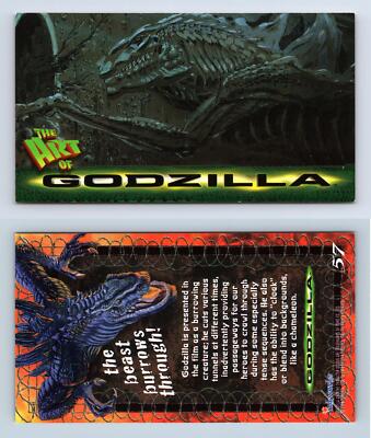The Beast Burrows Through #57 Godzilla 1998 Inkworks Supervue Trading Card-image