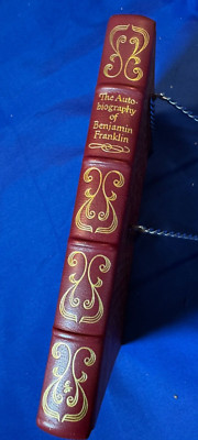 vtg. The Autobiography of Benjamin Franklin, Easton Press, near Mint, 1976-image