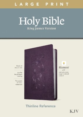 Tyndale House KJV Large Print Thinline Reference Bib (Leather Bound) (UK IMPORT)-image