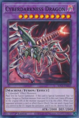 Cyberdarkness Dragon - SDCS-EN043 - Common - 1st Edition NM YuGiOh!  Structure D-image