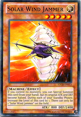 Solar Wind Jammer SDCR-EN013 Yu-Gi-Oh! Card Light Play Unlimited-image