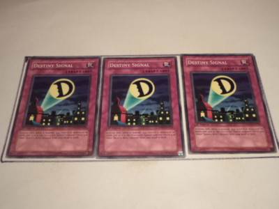 3X Destiny Signal DP05-EN024 - Yugioh  Yu Gi Oh! 3 Playset-image
