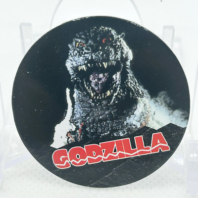 GODZILLA 1995 Vintage Rare card menko Cap Collection Amada Japanese #14-image