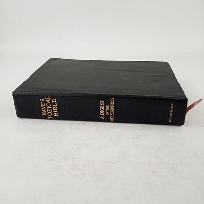 NAVE'S TOPICAL BIBLE KJV 1962 Faux Leather THUMB INDEXED Concordance Reference-image