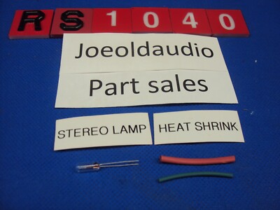 Fisher RS-1040 Receiver Replacement Stereo Lamp & Heat Shrink. Lamp Is New-image