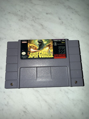Super Godzilla Toho Super Nintendo SNES Tested Authentic-image