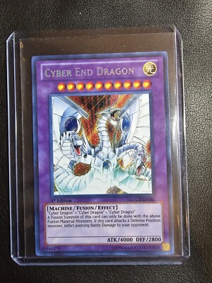 Yugioh Cyber End Dragon LCGX-EN181 Secret RARE 1st Edition NM -image