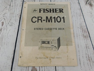 FISHER CR-M101 Stereo Cassette Deck SERVICE MANUAL w/wiring diagram-image