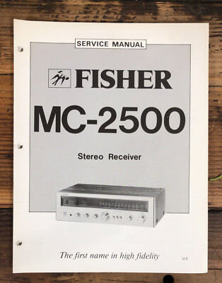Fisher MC-2500 Stereo  Service Manual *Original*-image