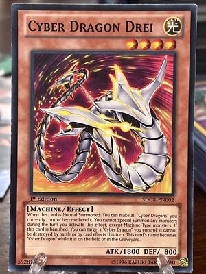 Cyber Dragon Drei SDCR-EN002 1st Edition Super Rare NM-image