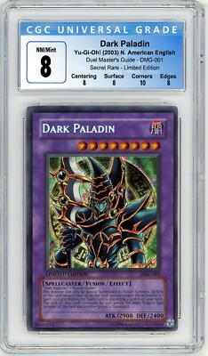 Yu-Gi-Oh! Dark Paladin Duel Master's Guide DMG-001 CGC 8 NM/Mint-image