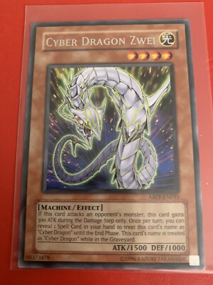 ABPF-EN035 Cyber Dragon Zwei Rare UNL Edition YuGiOh Card LP-image