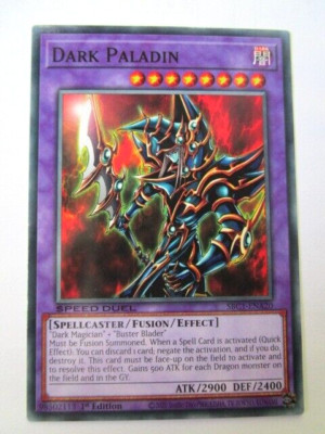 Yugioh! Dark Paladin Sbc1-EnA20 Common Speed Duel Light Play!!!-image