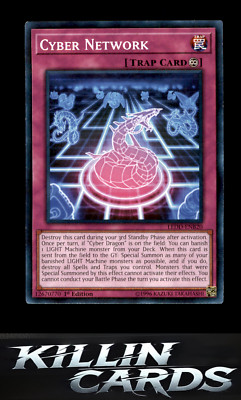 1st Edition Cyber Network LEDD-ENB20 Common Legendary Dragon Decks YuGiOh Card N-image