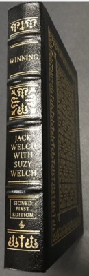 WINNING - Easton Press RARE SIGNED TWICE Jack Welch Suzy GE General Electric CEO-image