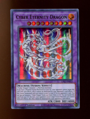 YU-GI-OH! Cyber Eternity Dragon - Ultra Rare, 1st EDITION LDS2-EN033 (NM) 2020-image