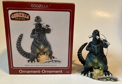 Carlton Cards Heirloom: Godzilla Origins Ornament (Light & Sound 111) 2009-image