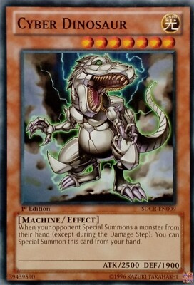 SDCR-EN009 CYBER DINOSAUR COMMON MIXED ED YuGiOh CARD-image