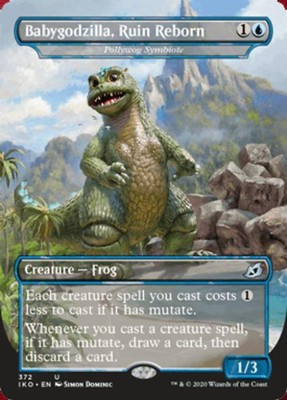 Babygodzilla, Ruin Reborn -Foil Light Play MTG Ikoria: Lair of Behemoths-image