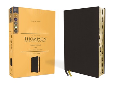 KJV, Thompson Chain-Reference Bible, Large Print, Genuine Leather, Cowhide, Bla,-image