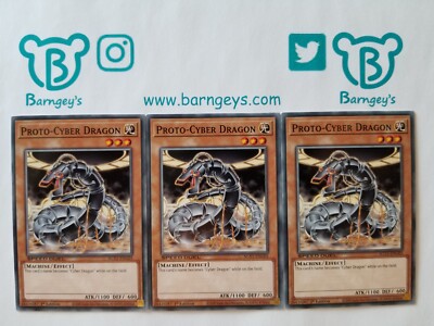 3 Proto-Cyber Dragon,PLAYSET,SGX1,1st Edition,Common,Yugioh,Barngeys,Singles-image