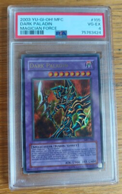 Yu-Gi-Oh Dark Paladin Magician's Force 2003 Utra Rare PSA 4-image