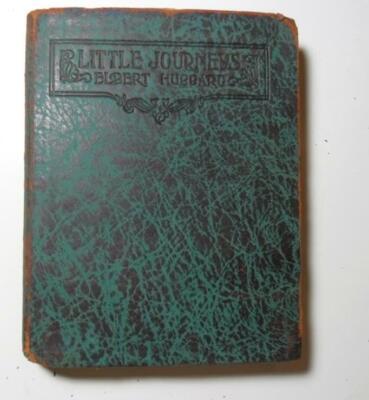 LITTLE JOURNEYS TO HOMES OF GREAT TEACHERS ELBERT HUBBARD 1908  FIRST ED LEATHER-image