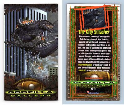 The City Smasher #61 Godzilla 1998 Inkworks Supervue Trading Card-image