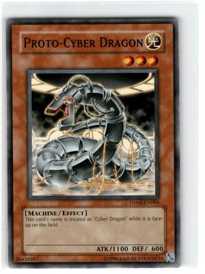 Yu-Gi-Oh! Proto-Cyber Dragon DP04-EN004 Common Moderately Played Unlimited-image