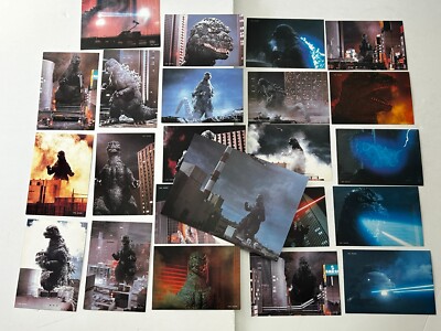 THE RETURN OF GODZILLA Movie Press Still Photo Card 23pc Lot Toho 1984 Kaiju-image