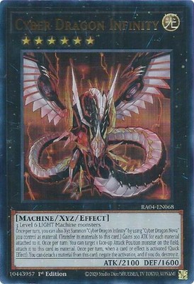 Yugioh! Cyber Dragon Infinity - RA04-EN068 - Ultra Rare - 1st Edition Near Mint,-image