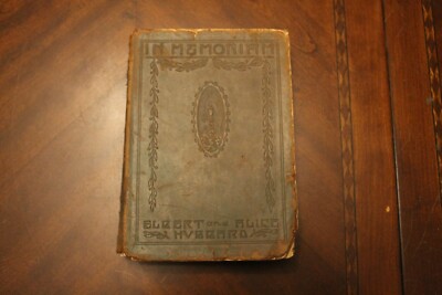 In Memoriam ~ Elbert and Alice Hubbard ~ 1915 Roycroft Leather SC-image