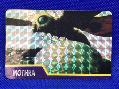 MOTHRA Godzilla vs Mothra  HOLO Prisim Meiji card TOHO 1993 Japanese-image
