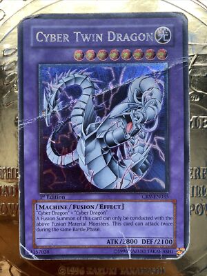 Cyber Twin Dragon Ultimate Rare Crv-en035 1st Edition-image