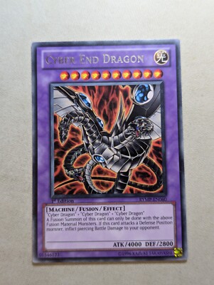 YuGiOh Cyber End Dragon Rare 1st Edition RYMP-EN060 Alternate Art - LP-image