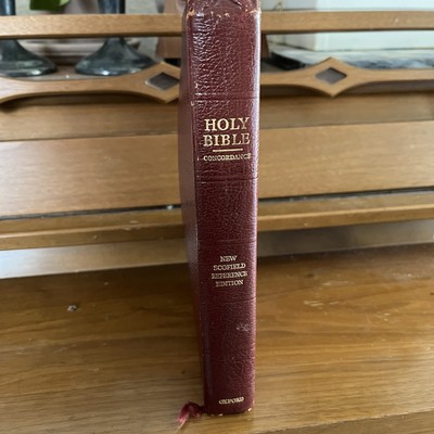 KJV New Scofield Reference Edition Study Bible Genuine Cowhide-image
