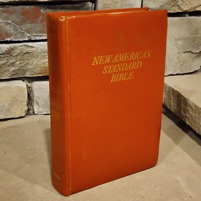 1975 New American Standard Bible Reference Edition Leather Red Letter-image