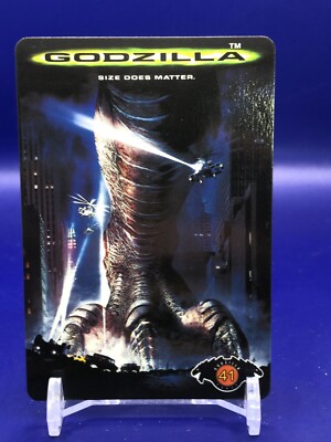 Godzilla Movie Film 1998 41 Card Bandai Japanese-image