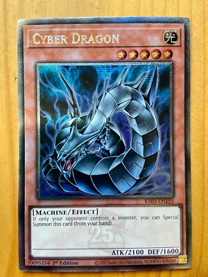 Cyber Dragon (Quarter Century Secret Rare) RA03-EN155 Bonanza European Print -image