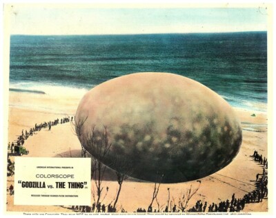 Godzilla vs. The Thing Original Lobby Card Mothra's Egg on Infant Island Sci Fi -image