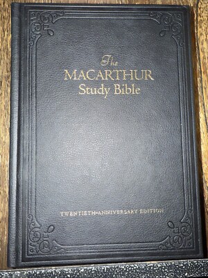 NKJV MACARTHUR STUDY BIBLE 20TH ANNIVERSARY EDITION By John Macarthur- NEW-image