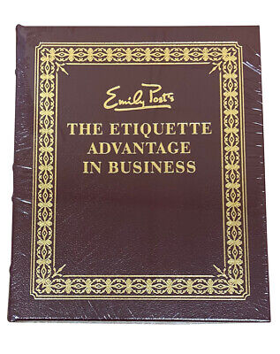NEW Easton Press Emily Post ETIQUETTE ADVANTAGE BUSINESS Limited Edition Sealed-image