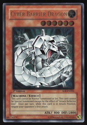 Cyber Barrier Dragon - SOI-EN006 - Ultimate Rare - 1st Edition Yugioh 2-image