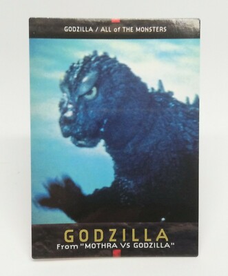 No.12 Godzilla Card 1996 Caddass Masters First Edition BANDAI TOHO Japan -image