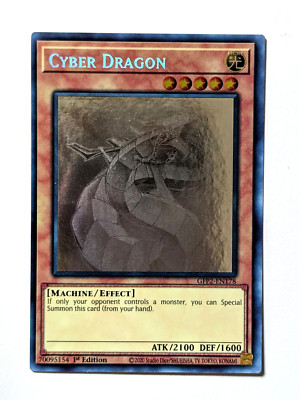 YuGiOh! Cyber Dragon (GHOST RARE) GFP2-EN178 LP 1st Edition-image