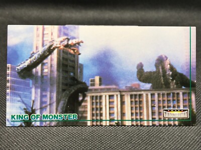GODZILLA MANDA KING OF MONSTER TCG Card AMADA TOHO Japan 1996  Rare VINTAGE No72-image