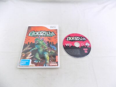 Mint Disc Nintendo Wii Godzilla Unleashed - No Manual Wii U Comp. Free Postage-image