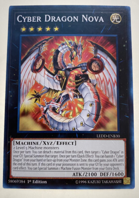 Cyber Dragon Nova LEDD-ENB30 Common 1st Edition NM Yugioh-image