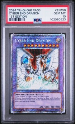 2024 YU-GI-OH! CYBER END DRAGON RA03-QUARTER CENTURY BONANZA EN156 1ST ED PSA 10-image